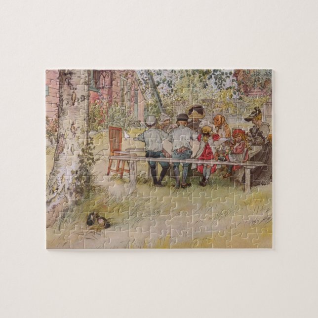 Larsson: Breakfast under the Big Birch Jigsaw Puzzle (Horizontal)