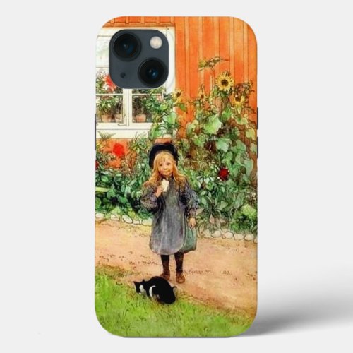 Larsson _ Brita with a Cat and a Sandwich iPhone 13 Case
