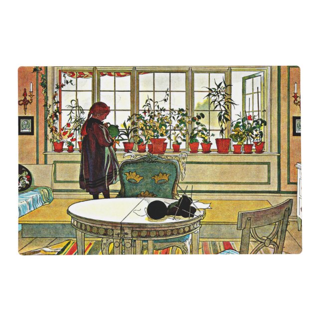 Larsson - Flowers on a Windowsill Placemat (Front)