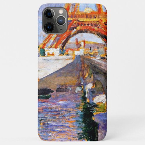 Larsson _ The Eiffel Tower under Construction iPhone 11 Pro Max Case