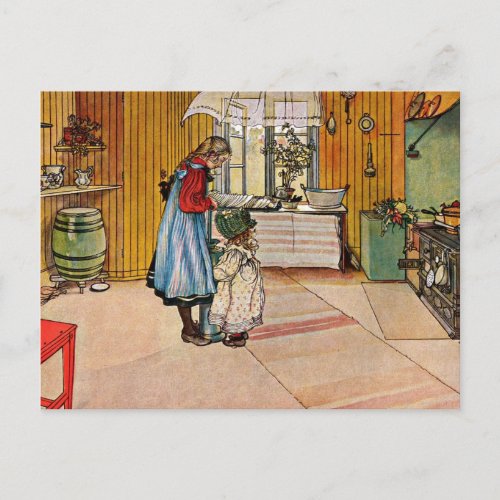 Larsson The Kitchen Postcard