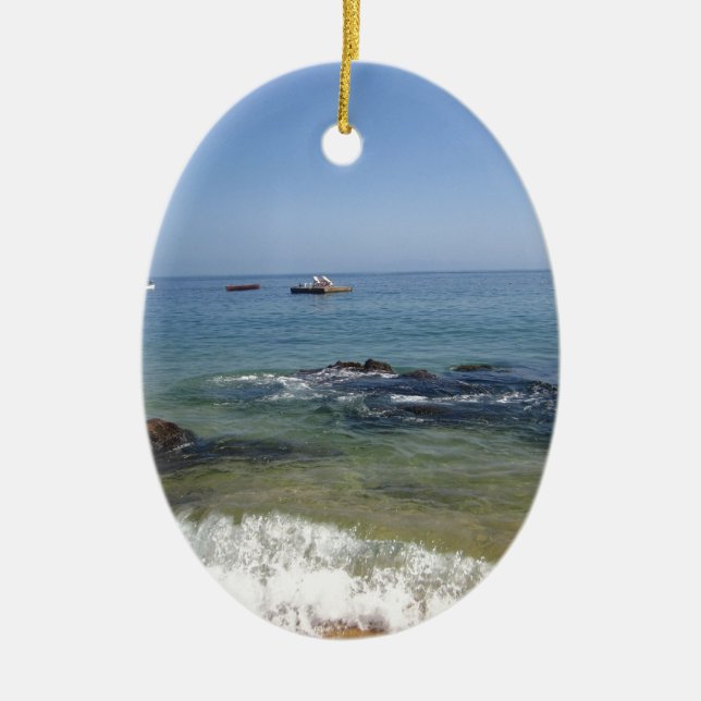 Las Caletas beach at Puerto Vallarta, Mexico Ceramic Ornament (Front)