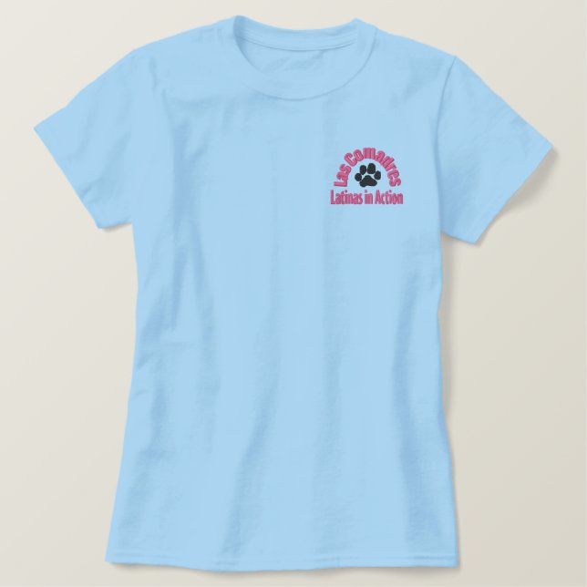 Las Comadres Fitted Polo w Embroidered Logo (Design Front)