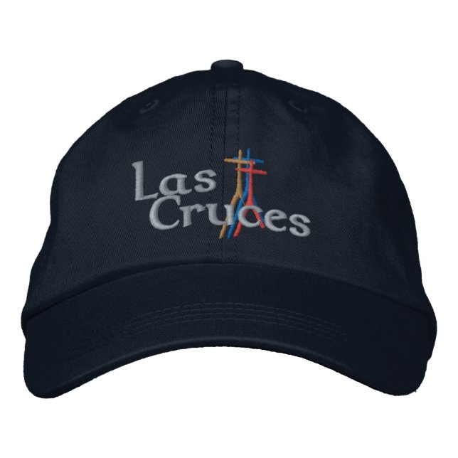Las Cruces Embroidered Baseball Cap (Front)