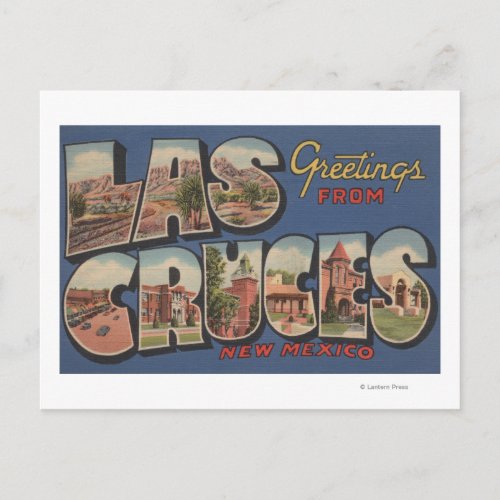 Las Cruces New Mexico _ Large Letter Scenes Postcard