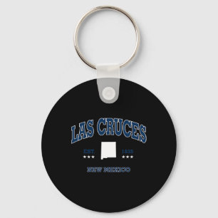 Las Cruces New Mexico Nm Throwback Navy Vintage At Keychain