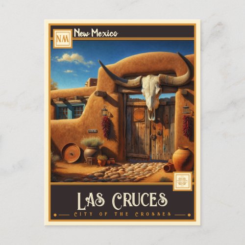 Las Cruces New Mexico  Vintage Postcard