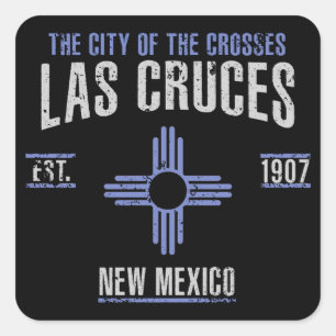 Las Cruces Square Sticker