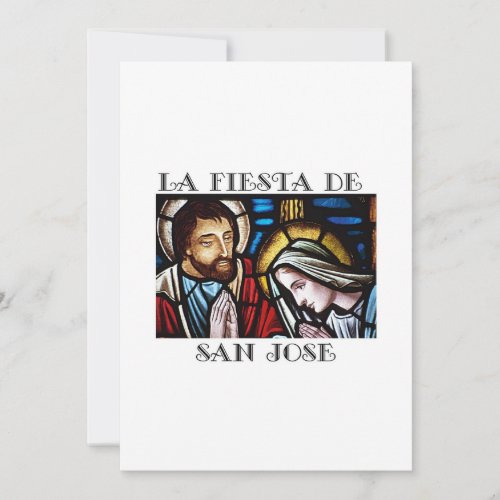 Las Fiesta de San Jose Greeting Card St Josephs 