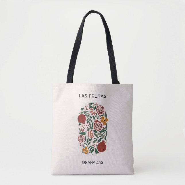 Las Frutas: Granadas - Pomegranate Market Tote Bag (Front)