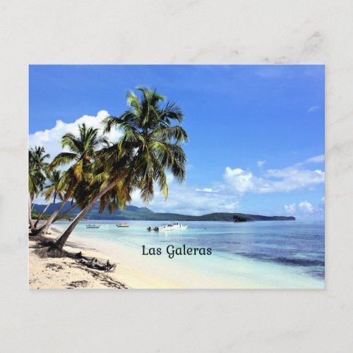 Las Galeras Dominican Republic tropical scene Postcard
