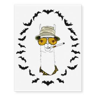 Las Llama Temporary Tattoos