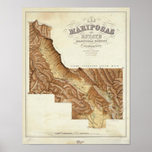 Las Mariposas Estate Mariposas County California Poster