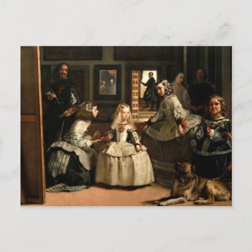 Las Meninas 1656 by Diego Velazquez Postcard