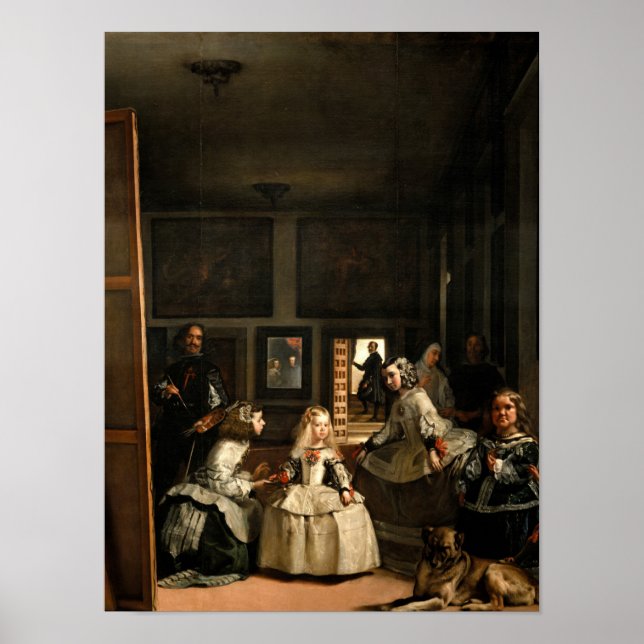 Las Meninas, 1656 by Diego Velazquez Poster (Front)