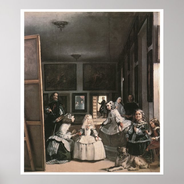 Las Meninas, c.1656 Diego Velasquez Poster (Front)