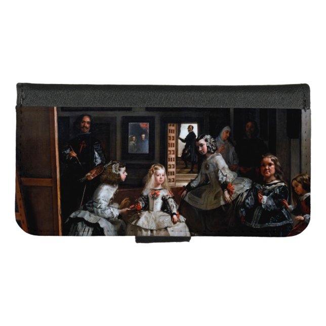 Las Meninas, The Maids of Honour, Diego Velazquez iPhone Wallet Case (Front (Horizontal))