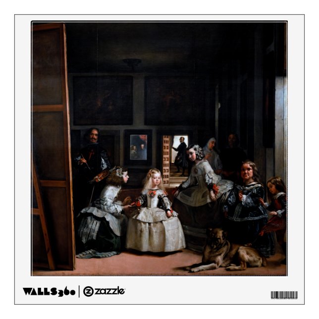 Las Meninas, The Maids of Honour, Diego Velazquez Wall Decal (Front)