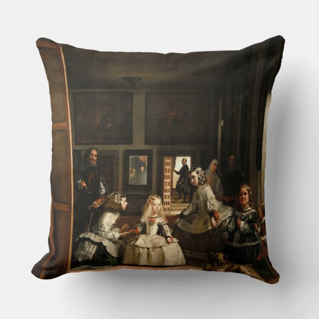 Las Meninas Throw Pillow (Front)