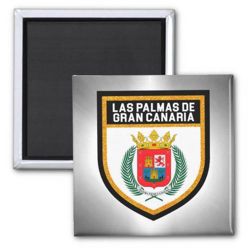 Las Palmas de Gran Canaria Flag Magnet