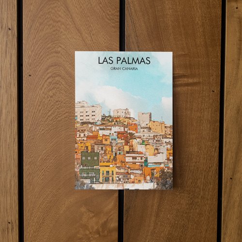Las Palmas Gran Canaria City View Postcard