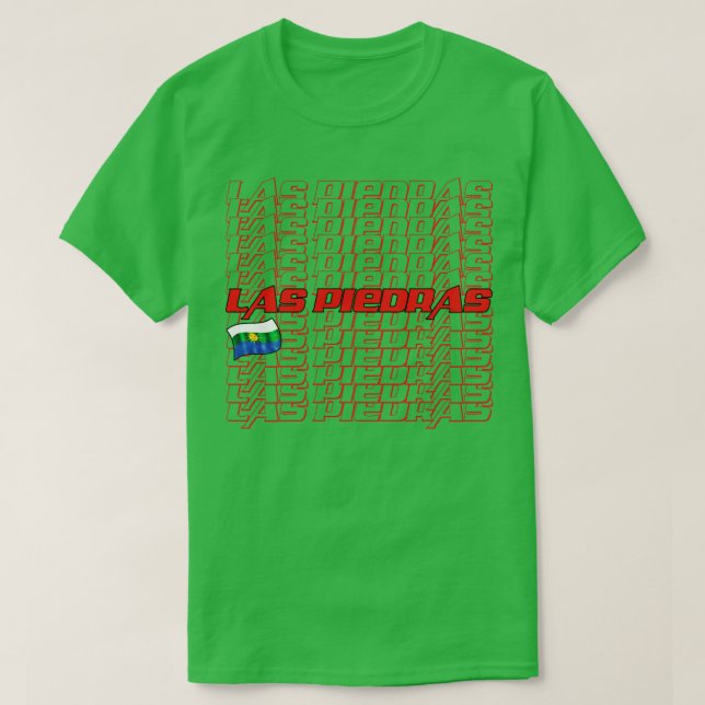 Las Piedras Cascade text T-Shirt (Design Front)