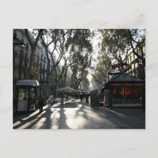 Las Ramblas, Barcelona, postcard