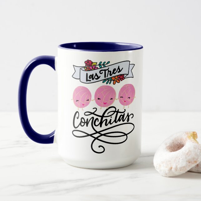Las Tres Conchitas, Pan Dulce Mug (With Donut)