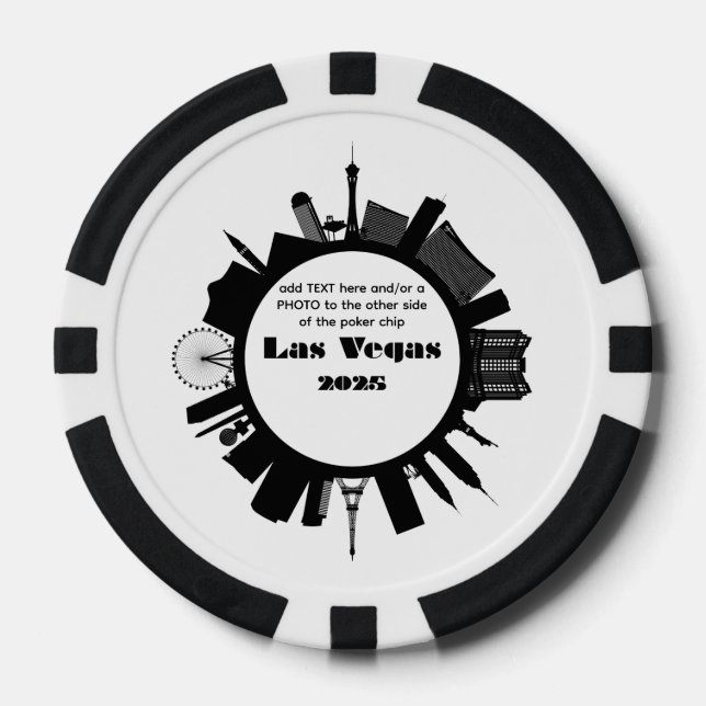 Las Vegas 2025 Customizable Poker Chips (Front)