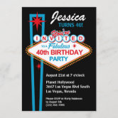 Las Vegas Casino Photo Backdrop 30th 40th Birthday Party 