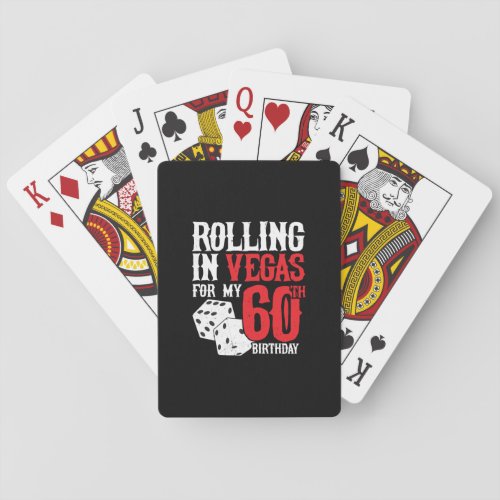 Las Vegas 60th Birthday Party _ Rolling in Vegas Poker Cards