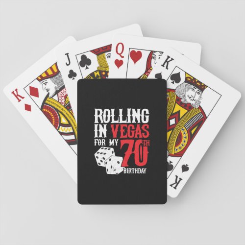 Las Vegas 70th Birthday Party _ Rolling in Vegas Poker Cards