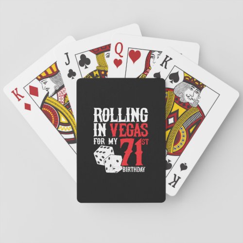 Las Vegas 71st Birthday Party _ Rolling in Vegas Poker Cards
