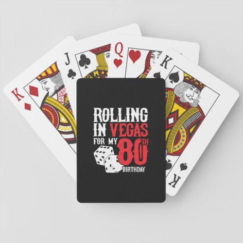 Las Vegas 80th Birthday Party _ Rolling in Vegas Poker Cards