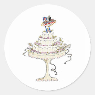 Las Vegas ADD YOUR OWN TEXT Wedding Sticker