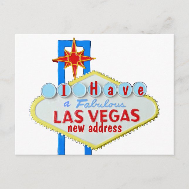 Las Vegas Address Change Announcement Postcard (Front)