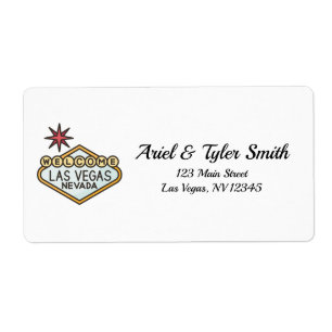 Las Vegas Address Return Label   Weddings 