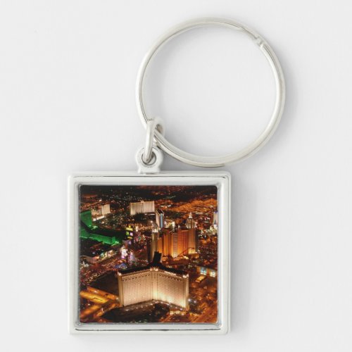 Las Vegas aerial view from a blimp Keychain