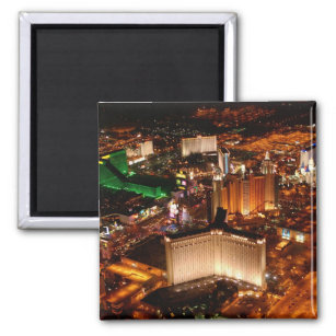 Las Vegas aerial view from a blimp Magnet