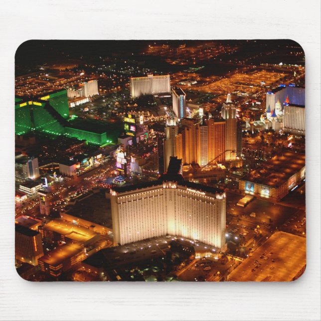 Las Vegas aerial view from a blimp Mouse Pad (Front)