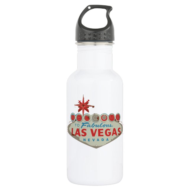 las vegas.ai stainless steel water bottle (Front)