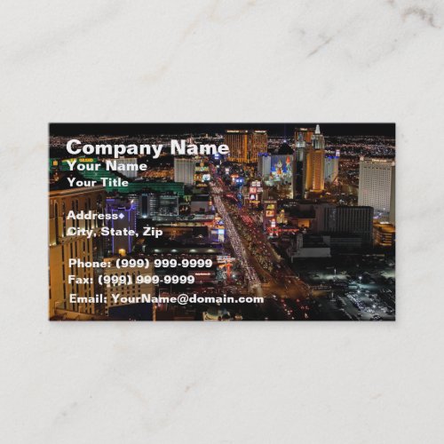 Las Vegas at Night Business Card