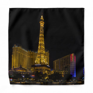 Las Vegas at night Skyline Bandana