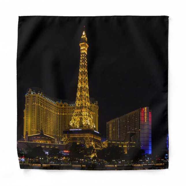 Las Vegas at night Skyline Bandana (Front)