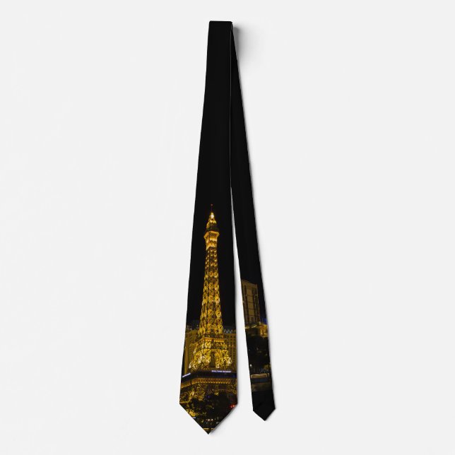 Las Vegas at night  Skyline  Neck Tie (Front)