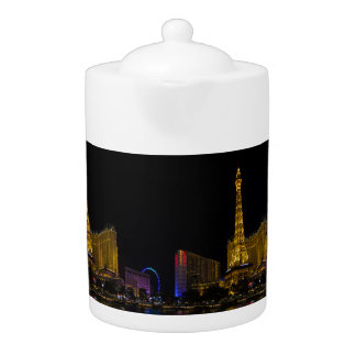 Las Vegas at night  Skyline Teapot