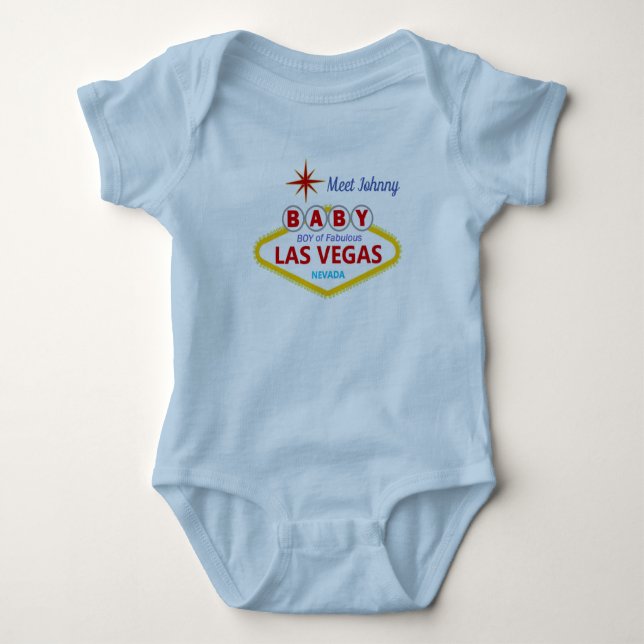 Las Vegas Baby Boy Jersey Bodysuit (Front)