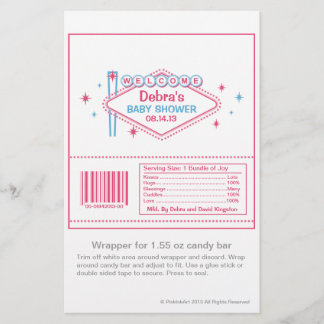 Las Vegas Baby Shower Candy Wrapper