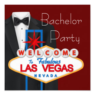 Las Vegas Bachelor Party Card