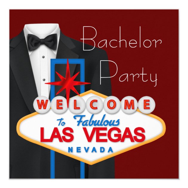 Las Vegas Bachelor Party Invitation